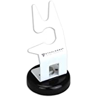 Soporte para antorcha de soldadura STAHLWERK con base magnética- portasoplete universal para TIG y PLASMA- blanco